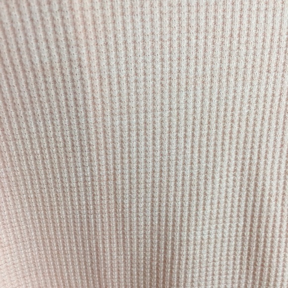 Xhilaration Bell Sleeve Waffle Knit Peach Sleep Top Sleepwear Pajama Large L - Picture 7 of 9